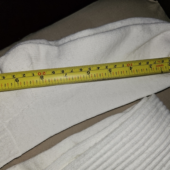 Over the knee / thigh-high white soccer sock. I have 1 pair left. - Picture 5 of 5